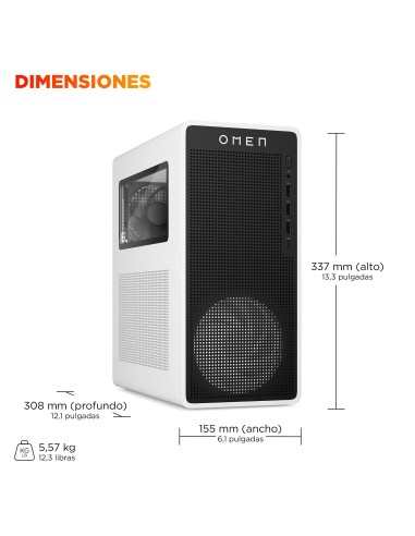 HP OMEN 16L TG03-0094ns Intel Core Ultra 5 225F 32 GB DDR5-SDRAM 1 TB SSD NVIDIA GeForce RTX 5060 FreeDOS Torre PC AI PC Blanco