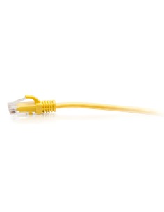 C2G Cable de conexión Ethernet delgado sin apantallar (UTP) con protección antienganche Cat6a de 2,1 m - Amarillo 2