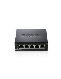 D-Link DES-105 switch No administrado Negro