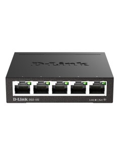 D-Link DGS-105 No administrado L2 Gigabit Ethernet (10 100 1000) Negro