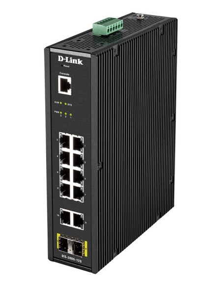 D-Link DIS-200G-12S switch Gestionado L2 Gigabit Ethernet (10 100 1000) Negro