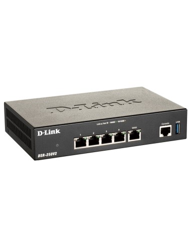 D-Link DSR-250V2 router inalámbrico Gigabit Ethernet Negro