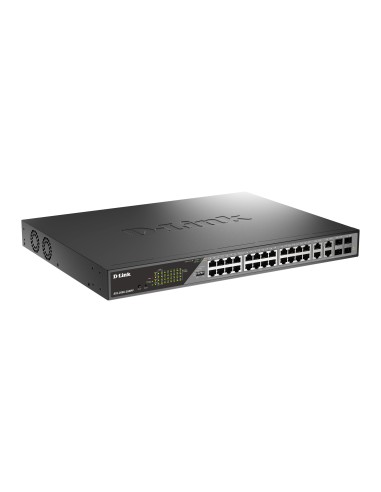 D-Link DSS-200G-28MP switch Gestionado L2 Gigabit Ethernet (10 100 1000) Energía sobre Ethernet (PoE) 1U Gris