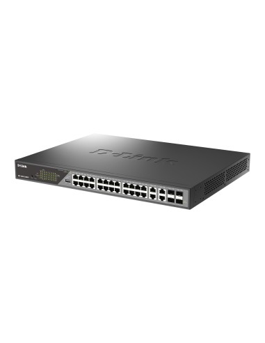 D-Link DSS-200G-28MPP switch Gestionado L2 Gigabit Ethernet (10 100 1000) Energía sobre Ethernet (PoE) 1U Gris