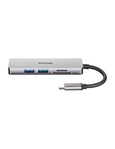D-Link DUB-M530 base para portátil y replicador de puertos Alámbrico USB 3.2 Gen 1 (3.1 Gen 1) Type-C Aluminio