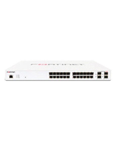 Fortinet FS-124E-POE switch Gestionado L2 Gigabit Ethernet (10 100 1000) Energía sobre Ethernet (PoE) 1U Blanco