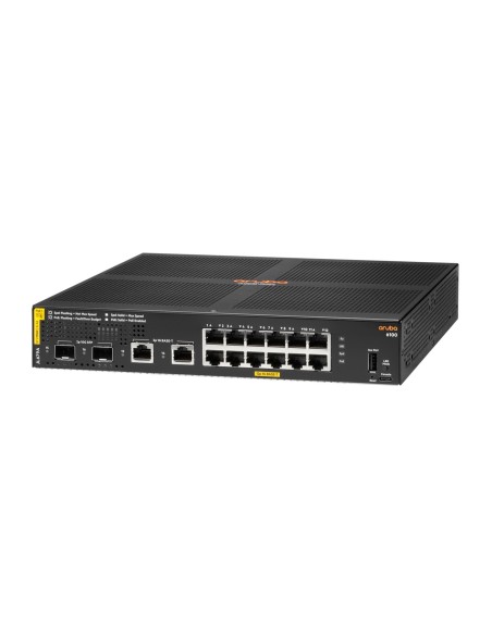 HPE Aruba Networking 6100 12G Class4 PoE 2G 2SFP+ 139W Gestionado L3 Gigabit Ethernet (10 100 1000) Energía sobre Ethernet