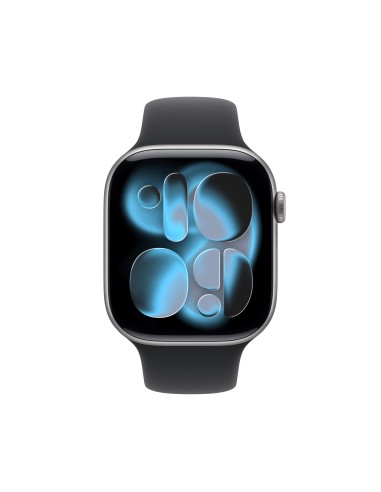 Apple Watch Series 11 OLED 46 mm Digital 416 x 496 Pixeles Pantalla táctil Gris Wifi GPS (satélite)