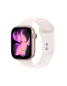 Apple Watch Series 11 OLED 46 mm Digital 416 x 496 Pixeles Pantalla táctil 5G Oro rosa Wifi GPS (satélite)