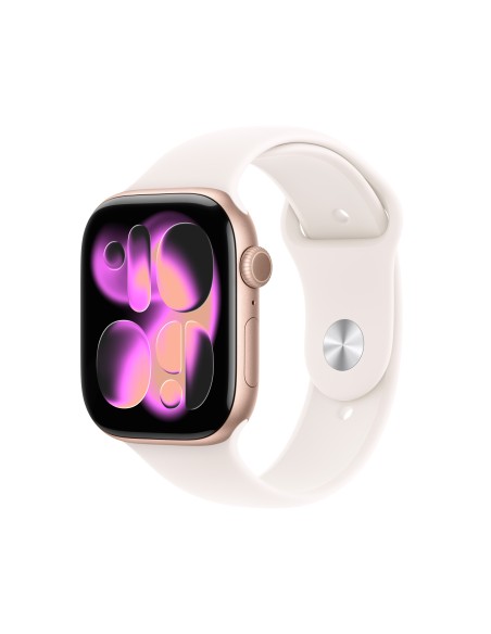 Apple Watch Series 11 OLED 46 mm Digital 416 x 496 Pixeles Pantalla táctil 5G Oro rosa Wifi GPS (satélite)