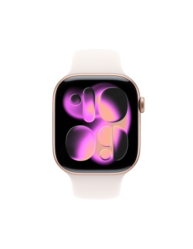 Apple Watch Series 11 OLED 46 mm Digital 416 x 496 Pixeles Pantalla táctil 5G Oro rosa Wifi GPS (satélite)