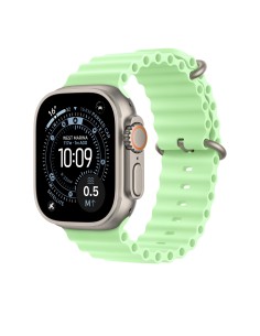 Apple MGCF4ZM A?ES Accesorios para dispositivos vestibles inteligentes Grupo de rock Verde Fluoroelastómero, Titanio 2