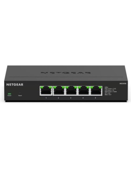 NETGEAR MS305E No administrado 2.5G Ethernet (100 1000 2500) Negro
