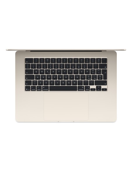 Apple MacBook Air Apple M M4 Portátil 38,9 cm (15.3") 16 GB 256 GB SSD Wi-Fi 6E (802.11ax) macOS Sequoia Beige