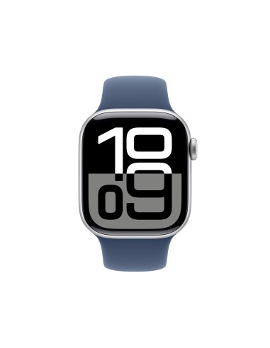 Apple Watch Series 10 OLED 42 mm Digital 374 x 446 Pixeles Pantalla táctil Plata Wifi GPS (satélite)