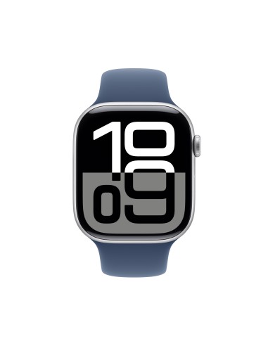 Apple Watch Series 10 OLED 46 mm Digital 416 x 496 Pixeles Pantalla táctil 4G Plata Wifi GPS (satélite)