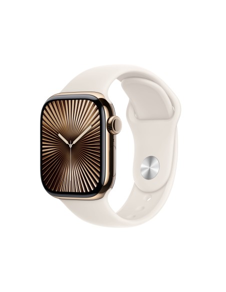 Apple Watch Series 10 OLED 42 mm Digital 374 x 446 Pixeles Pantalla táctil 4G Oro Wifi GPS (satélite)
