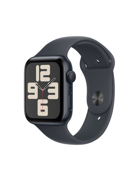 Apple Watch SE OLED 44 mm Digital 368 x 448 Pixeles Pantalla táctil Negro Wifi GPS (satélite)