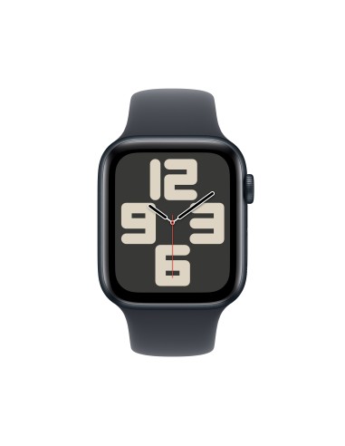 Apple Watch SE OLED 44 mm Digital 368 x 448 Pixeles Pantalla táctil Negro Wifi GPS (satélite)