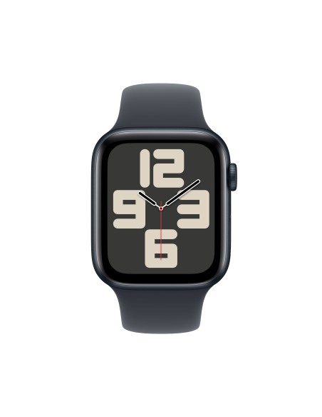 Apple Watch SE OLED 44 mm Digital 368 x 448 Pixeles Pantalla táctil Negro Wifi GPS (satélite)