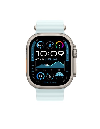 Apple MXTF3ZM A?ES Accesorios para dispositivos vestibles inteligentes Grupo de rock Azul Fluoroelastómero, Titanio