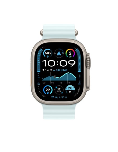 Apple MXTF3ZM A?ES Accesorios para dispositivos vestibles inteligentes Grupo de rock Azul Fluoroelastómero, Titanio