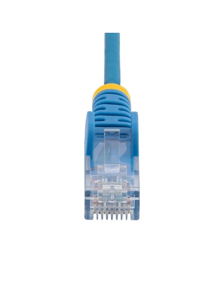 StarTech.com Cable Cat6 de 2m - Delgado - con Conectores RJ45 sin Enganches - Azul