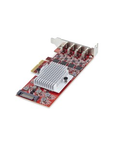StarTech.com Tarjeta PCIe USB-C de 4 Puertos - Hub Interno USB Tipo C - USB 3.2 10Gb - 4 Controladores Independientes USB - TAA 2