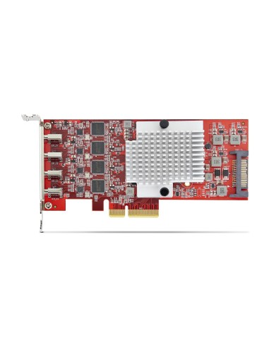StarTech.com Tarjeta PCIe USB-C de 4 Puertos - Hub Interno USB Tipo C - USB 3.2 10Gb - 4 Controladores Independientes USB - TAA