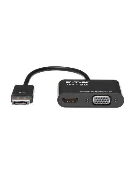Tripp Lite P136-06N-HV-V2 Adaptador Convertidor Todo en Uno DisplayPort a VGA HDMI, DP ver 1.2, 4K 30 Hz HDMI