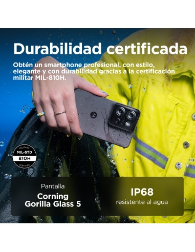 Motorola moto G75 5G 17,2 cm (6.78") Ranura híbrida Dual SIM Android 14 USB Tipo C 8 GB 256 GB 5000 mAh Gris
