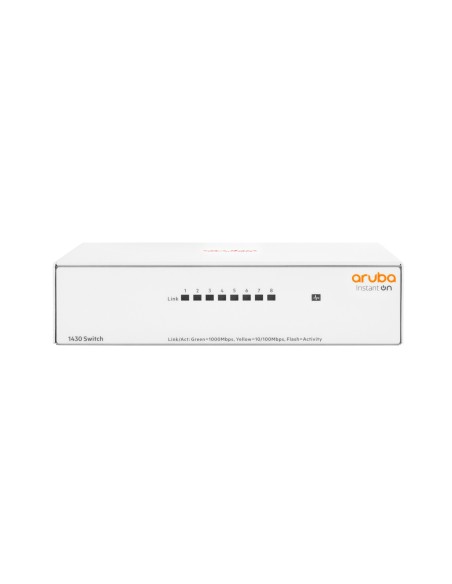 HPE Aruba Networking Aruba Instant On 1430 8G No administrado L2 Gigabit Ethernet (10 100 1000) Blanco