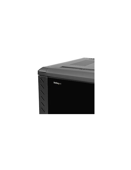 StarTech.com Armario Rack para Servidores 22U 19" 4 Columnas - Rack de Servidores con Cerradura y Seguro - Rack con Ruedas y