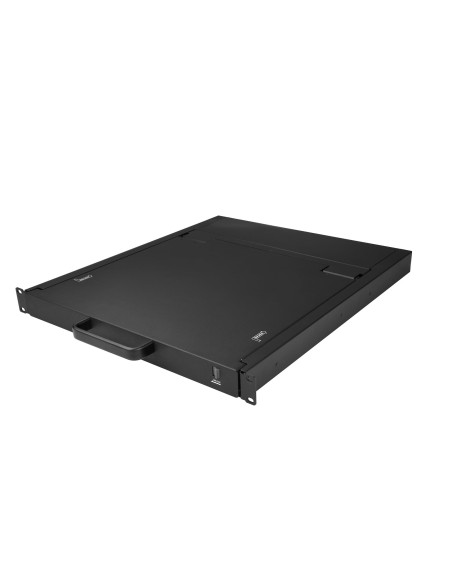 StarTech.com Consola KVM de Montaje en Rack de Servidores - Teclado QWERTY - KVM VGA de 1 Puerto con Monitor LCD de 19" -