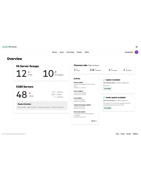 HPE Compute Ops Management Standard 5-year Upfront Alletra 4000 SaaS