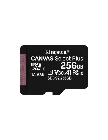 Kingston Technology Canvas Select Tarjeta micSDXC Plus 100R A1 C10 de 256 GB + ADP