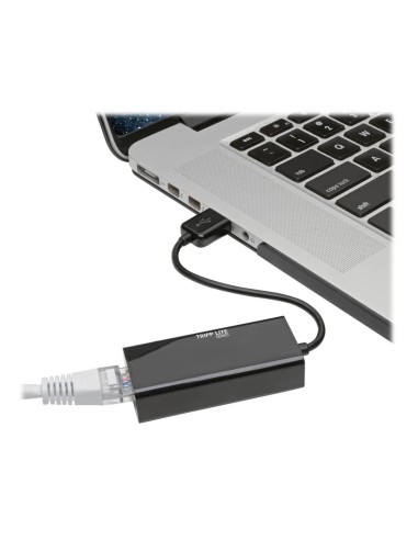Tripp Lite U236-000-R Adaptador USB 2.0 Ethernet NIC - 10 100 Mbps, RJ45, Negro