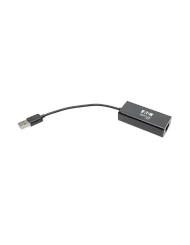 Tripp Lite U236-000-R Adaptador USB 2.0 Ethernet NIC - 10 100 Mbps, RJ45, Negro