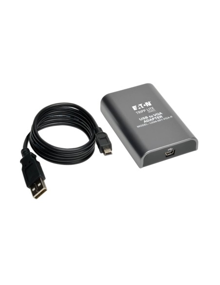 Tripp Lite U244-001-VGA-R Adaptador para Dos Monitores USB 2.0 a VGA, 128 MB SDRAM, 1920 x 1080 (1080p) @ 60 Hz
