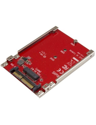 StarTech.com Tarjeta Adaptador PCI Express M.2 a U.2 SFF8639 para SSD NVMe M.2 - Conversor para SSD M.2 - Tarjeta Anfitrión