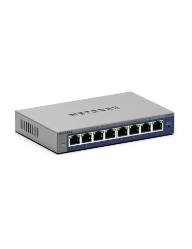 NETGEAR GS108Ev4 No administrado L2 L3 Gigabit Ethernet (10 100 1000) Gris