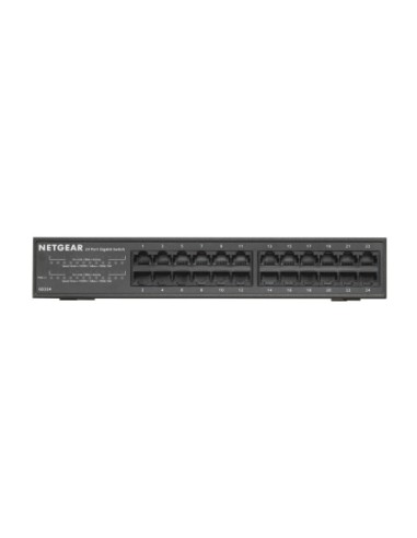 NETGEAR GS324 No administrado Gigabit Ethernet (10 100 1000) Negro