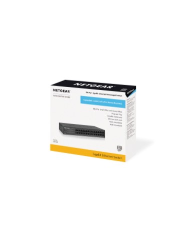 NETGEAR GS324 No administrado Gigabit Ethernet (10 100 1000) Negro