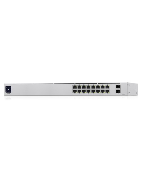 Ubiquiti UniFi 16-Port PoE Gestionado L2 L3 Gigabit Ethernet (10 100 1000) Energía sobre Ethernet (PoE) 1U Plata