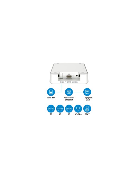 Box FRITZ! 6860 5G Edition International router inalámbrico Gigabit Ethernet Doble banda (2,4 GHz   5 GHz)