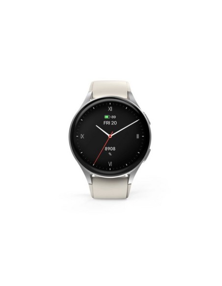 Hama Smartwatch 8900 3,35 cm (1.32") AMOLED 42 mm Digital 466 x 466 Pixeles Pantalla táctil Plata GPS (satélite)