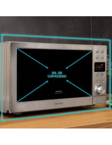 Cecotec 01398 microondas Negro, Acero Solo microondas Encimera 20 L 700 W