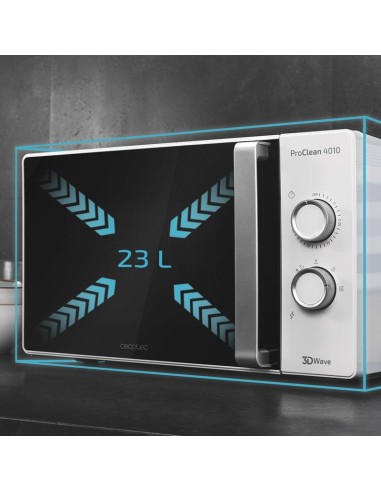 Cecotec 01546 microondas Blanco Solo microondas Encimera 23 L 700 W