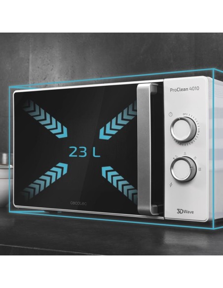 Cecotec 01546 microondas Blanco Solo microondas Encimera 23 L 700 W