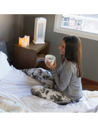 Cecotec 05311 calefactor eléctrico Interior Acero inoxidable, Blanco 2000 W Ventilador eléctrico